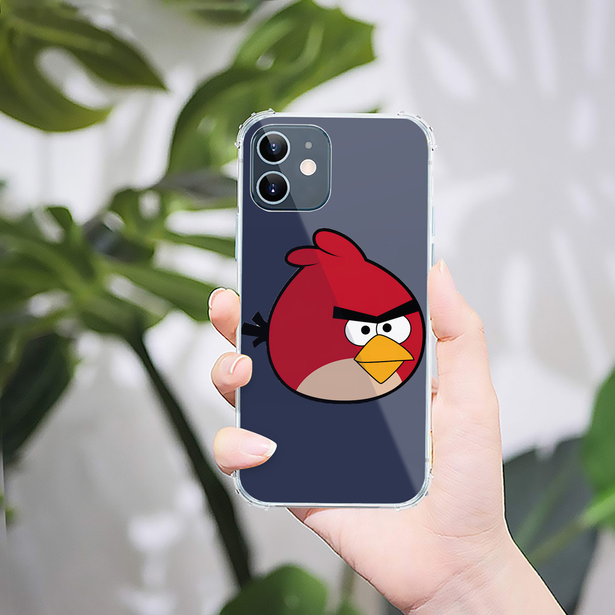 （画像用） Angry Birds アングリーバード 【iPhone 12シリーズ対応】透明スマホケース（クリアソフトケース）